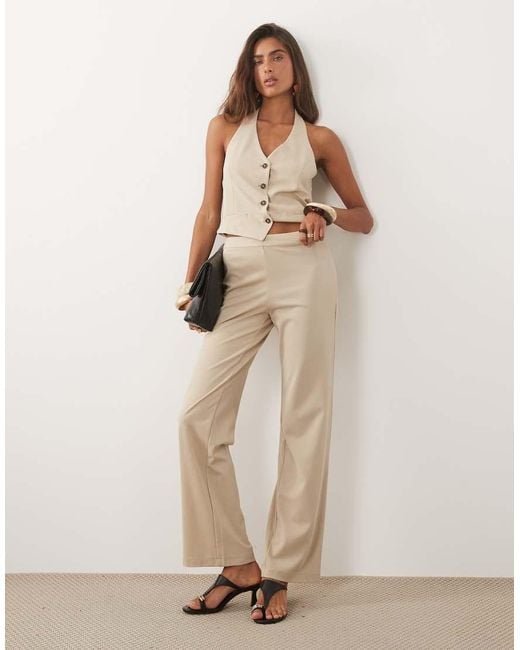 Mango Natural Evans Straight Trouser Co-Ord
