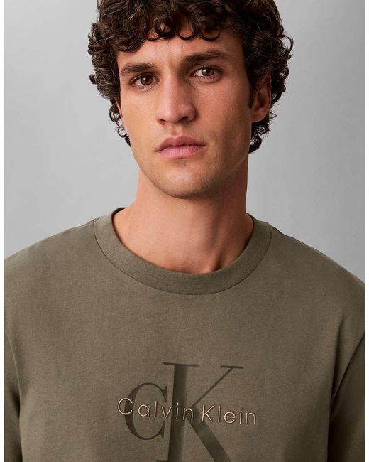 Calvin Klein Gray Monologo T-Shirt