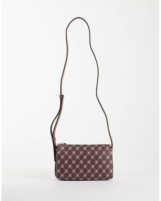 Mango White Monogram Cross Body