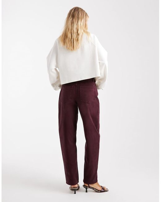 Vaqueros De Corte Barrel Slim De -Rojo ASOS de color Red