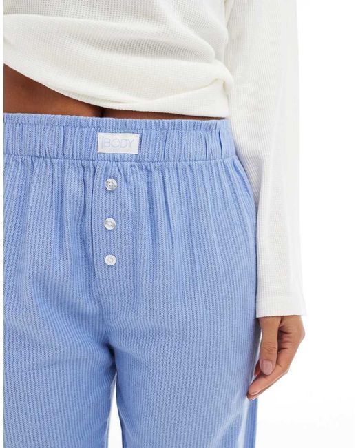 Cotton On Blue Cotton On Relaxed Flannel Pyjama Bottoms
