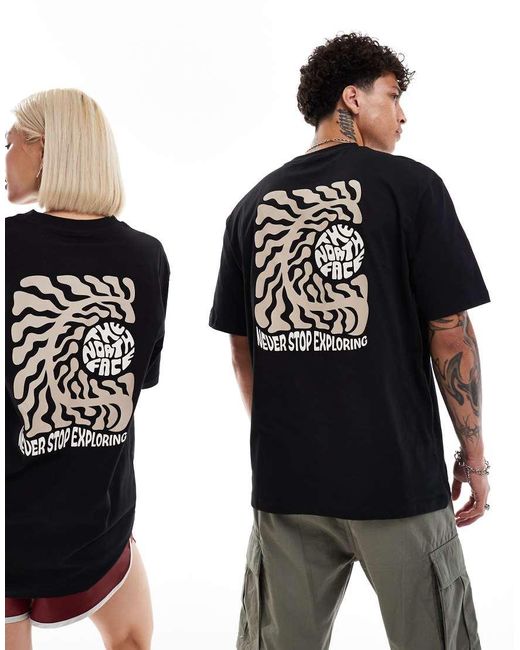 The North Face Black Exotic Days Back Print Oversized T-shirt