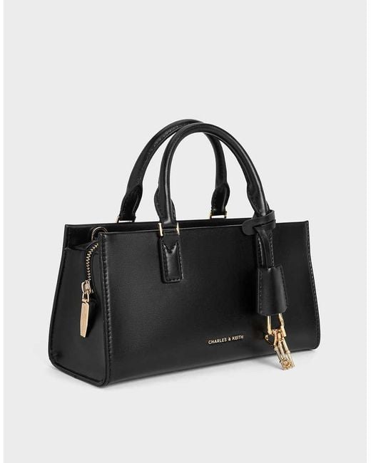 Charles & Keith Black Mini Kerry Tote Bag
