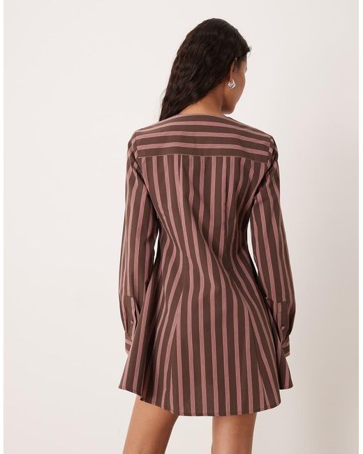 ASOS Multicolor Cinch Waist Mini Dress
