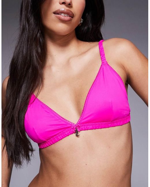 Juicy Couture Purple Triangle Bralet