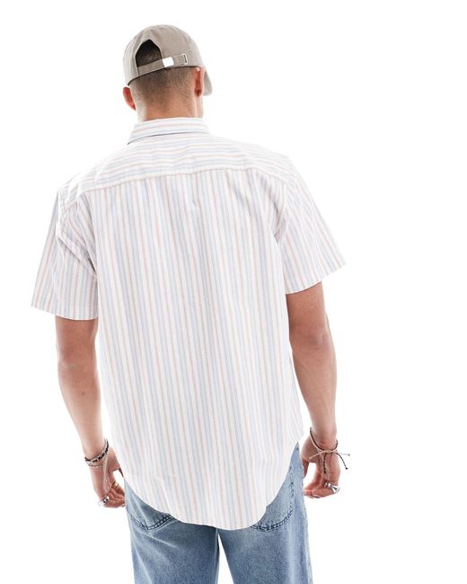 Levi's – authentic – kurzärmliges oxford-hemd in White für Herren