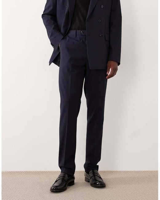 Mango Blue Slim Fit Tailored Trouser Co-ord for men