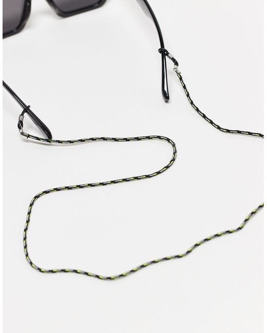 ASOS White Cord Glasses Chain for men