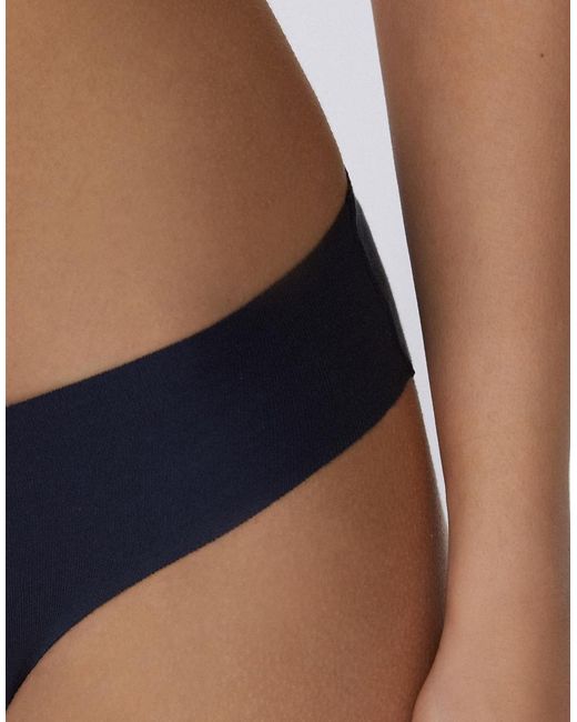 Tezenis Blue Seamless Cotton Knickers