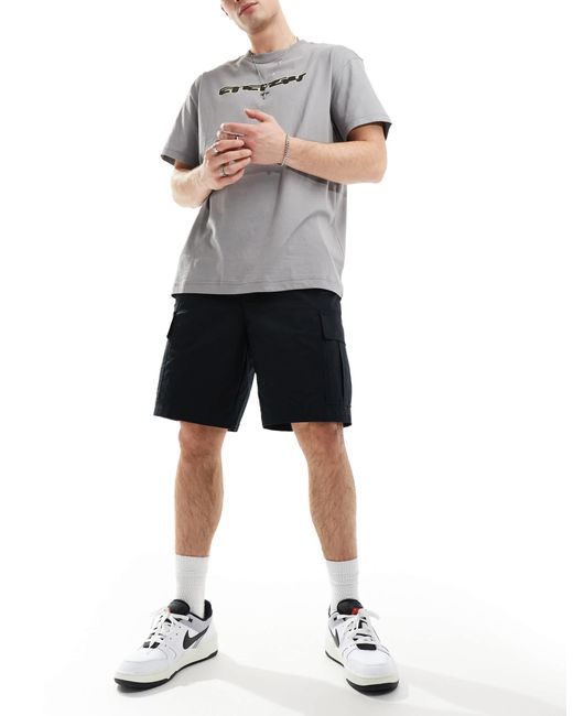 Nike – club – cargo-shorts aus webstoff in Black für Herren