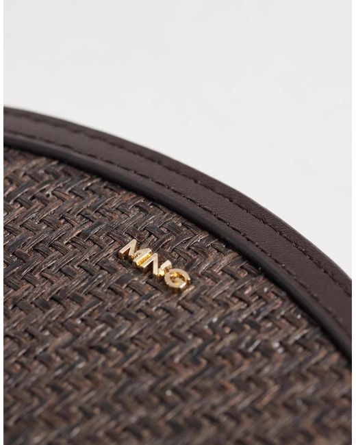 Mango Brown Raffia Effect Wallet