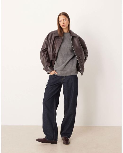 ASOS Gray Supersoft Split Hem Sweatshirt