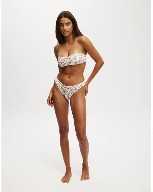 Cotton On Brown Cotton On Refined High Side Brazilian Bikini Bottom