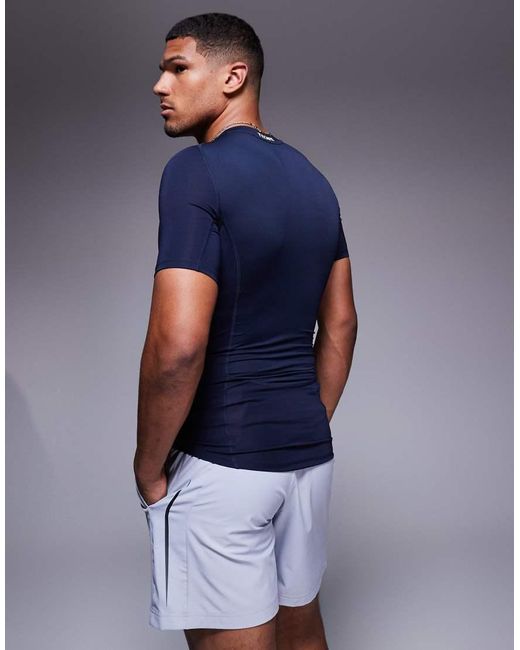 Adidas Originals Blue Adidas Training Tech Fit Base Layer T-shirt for men