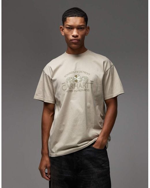 Carhartt Gray Gatecrasher Loose Fit T-shirt for men