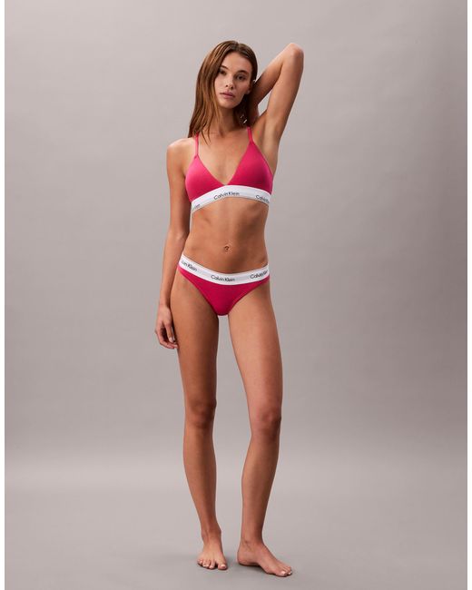 Calvin Klein Red – icon cotton modal – tanga