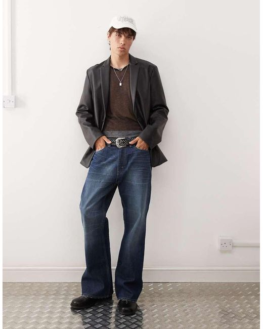 Cheap Monday Boo Bootleg in het Blue voor heren