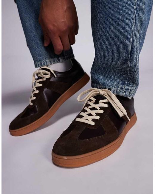 Steve Madden Blue Caelum Gum Sole Trainer for men