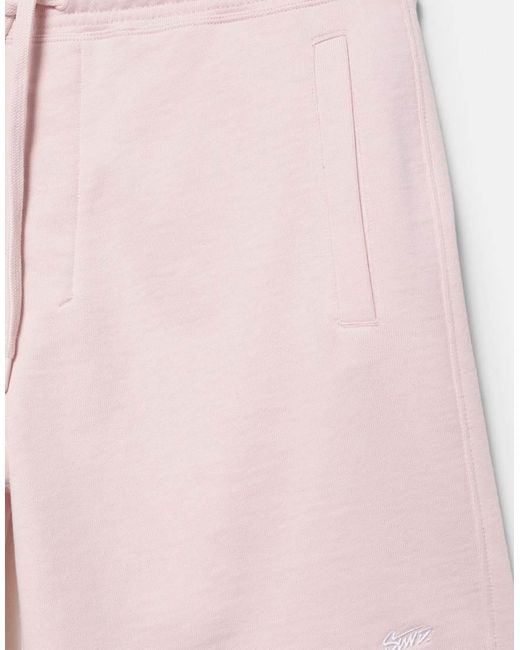 Pull&Bear Pink Bermuda jogger With Logo for men