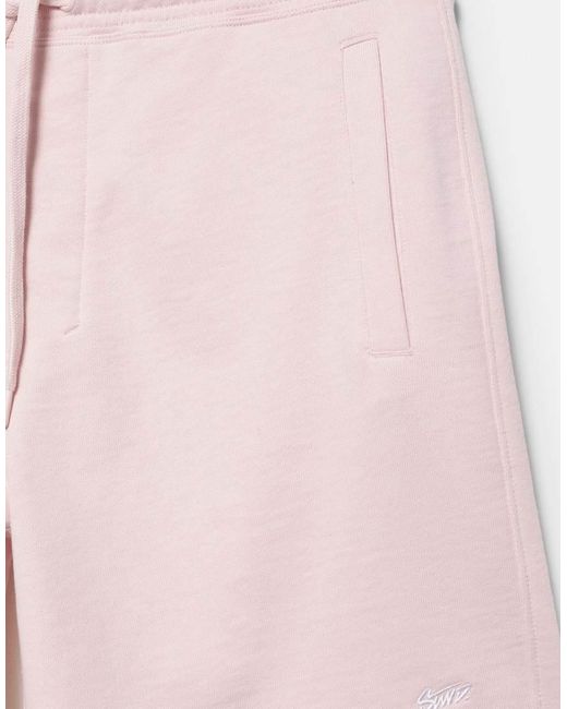 Pull&Bear Bermuda Joggingbroek Met Logo in het Pink voor heren
