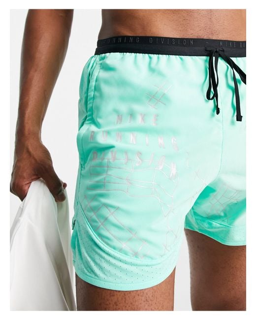 Nike – run division stride – reflektierende shorts in Blue für Herren