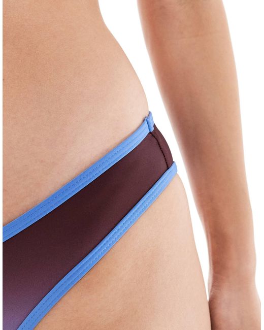 WeWoreWhat Blue V Front Bikini Bottom