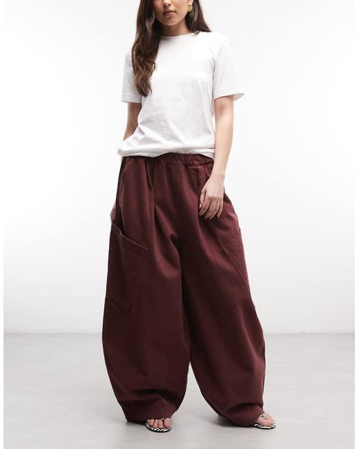 Collusion Red Xl Balloon Cargo Trouser