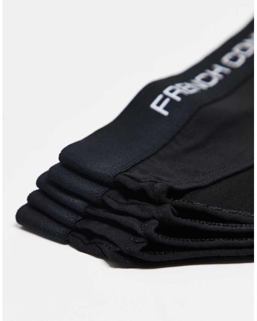 French Connection Black 5 Pack Cotton Ladies Briefs