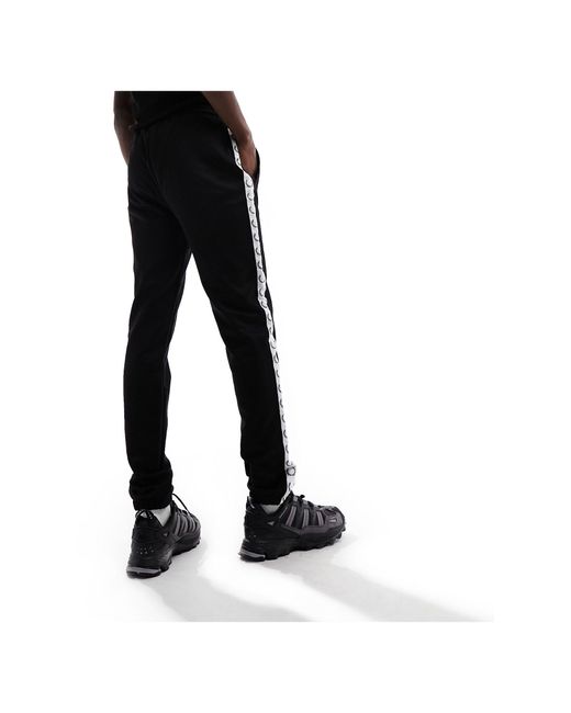 Fred Perry Black Taped Track Sweatpants for men