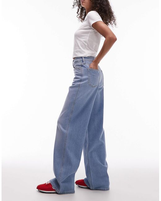 Tommy Hilfiger Blue Charlie High Rise Wide Leg Jeans