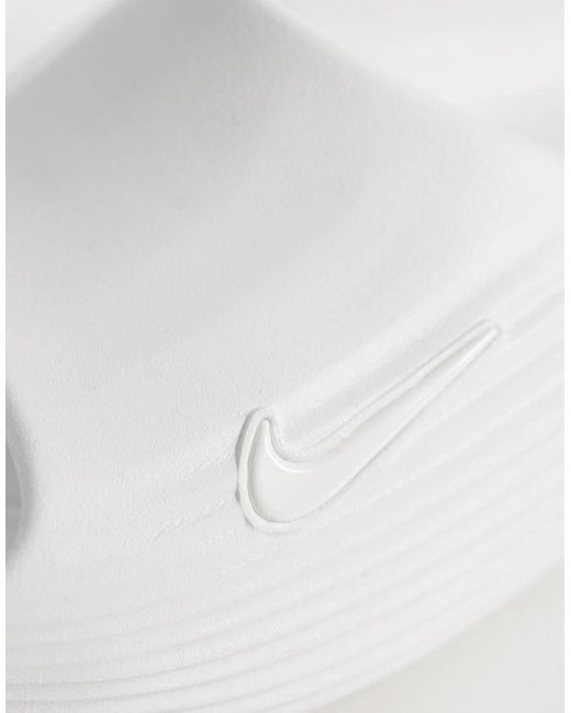 Nike White Reactx Sliders for men