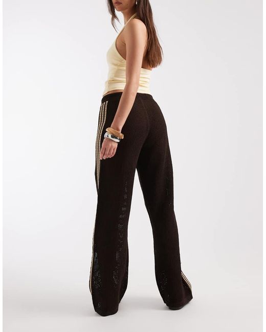 Adidas Originals Brown Crochet Track Pants