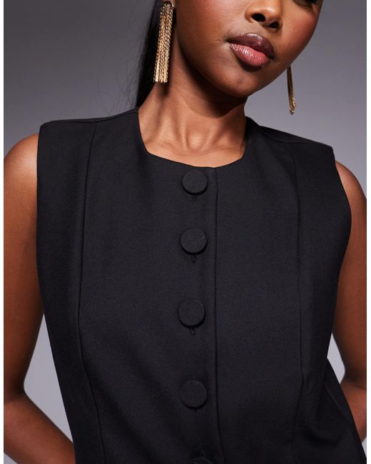 River Island Blue – hochgeschlossene weste