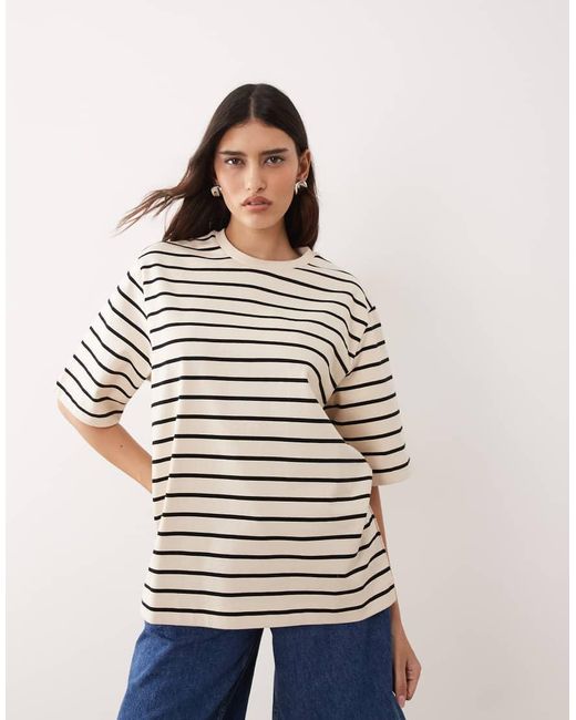 ARRANGE Blue Oversized Premium Heavy Weight T-shirt