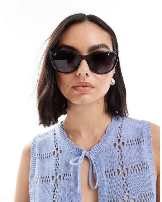 Ray-Ban Blue Large Round Sunglasses