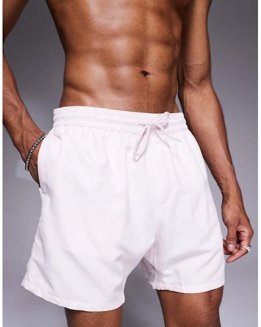 ASOS Pink Swim Shorts for men