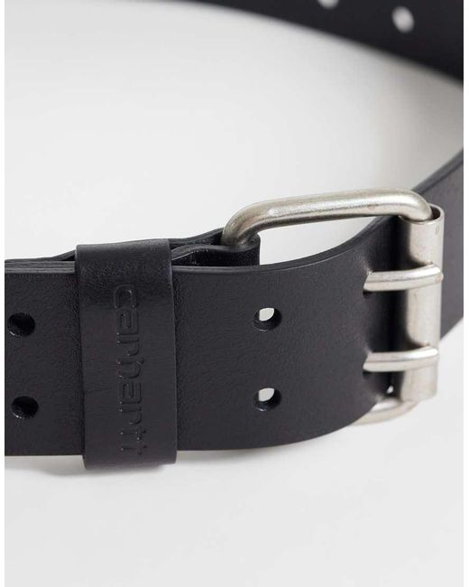 Carhartt Black Double Script Leather Belt
