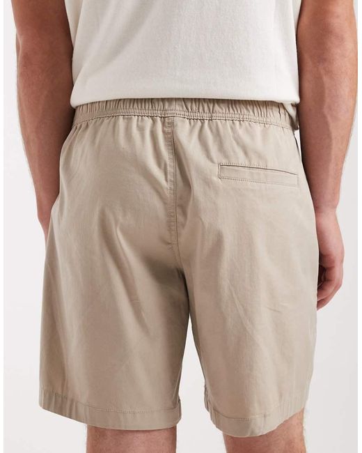 Hollister Natural Twill Pull On Shorts for men