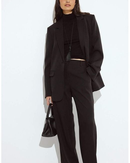 NA-KD Black Basic Suit Trouser