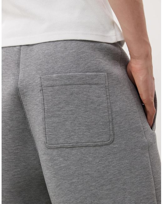 Weekday White Simon Scuba Jersey Shorts for men