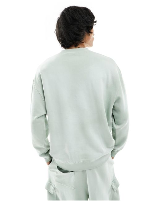 ASOS Green Unisex Co-ord Oversized Sweatshirt With