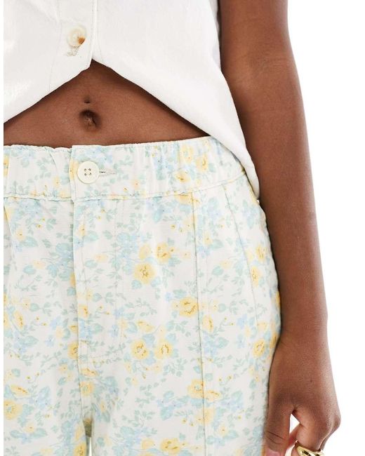 ASOS Nette Broek Met Wijde Ronde Pijpen in het White