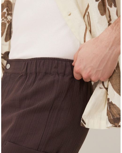 ASOS – weite oversize-hose in Brown für Herren
