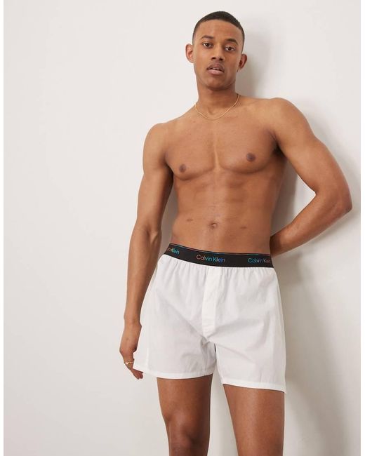 Calzoncillos Blancos Pride De Calvin Klein de hombre de color White