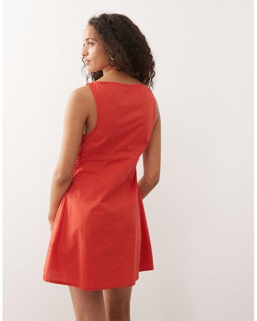 Collusion Red Keyhole Mini Dress