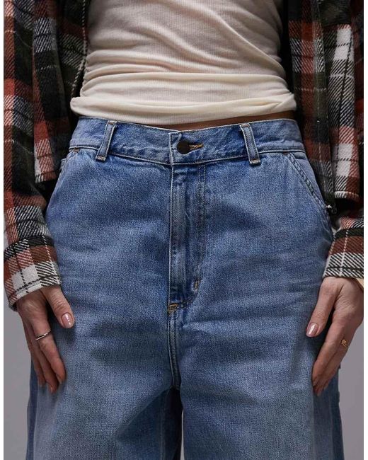 Vaqueros De Corte Suelto Con Lavado Claro Brandon Single Knee De Carhartt de color Blue