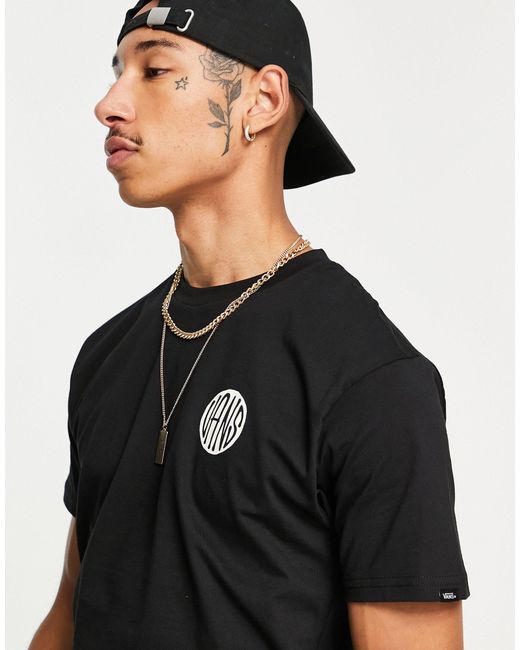 Vans Planta Back Print T-shirt in Black 