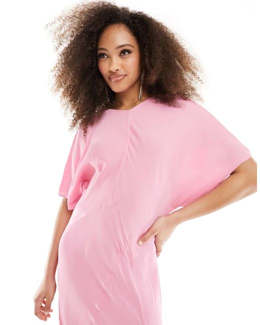 Robe mi-longue avec empiècement à coutures - pastel & Other Stories en coloris Pink