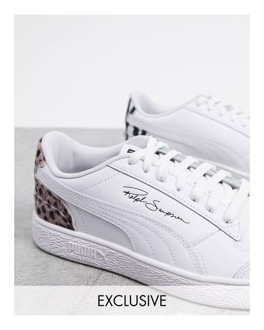 PUMA Ralph - Sampson - Sneakers Met Gemixte Luipaard- En Zebraprint, Exclusief in het White voor heren