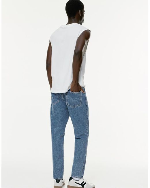 Pull&Bear Blue Standard Jeans for men